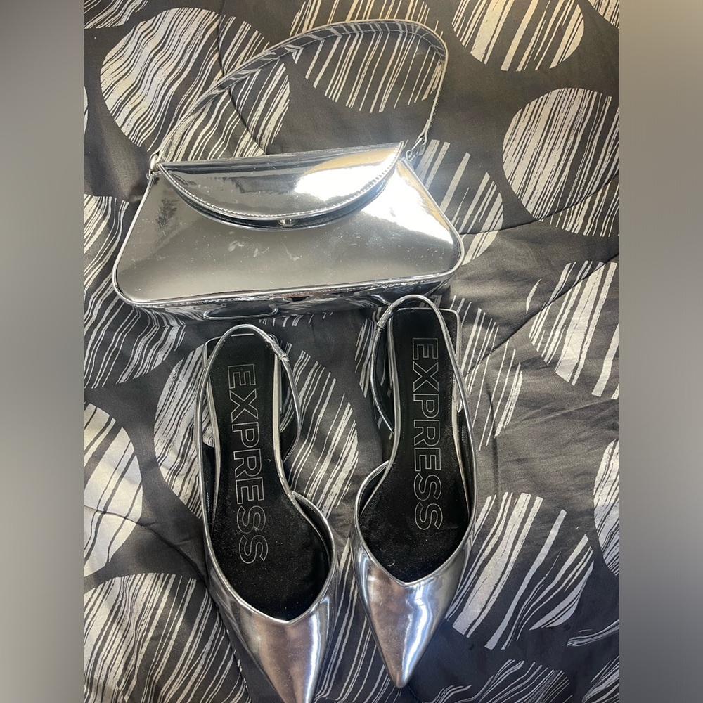 Matching purse and shoes from express size 8